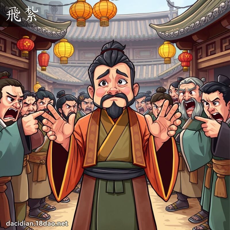 飛紮 - 國語大辭典配圖
