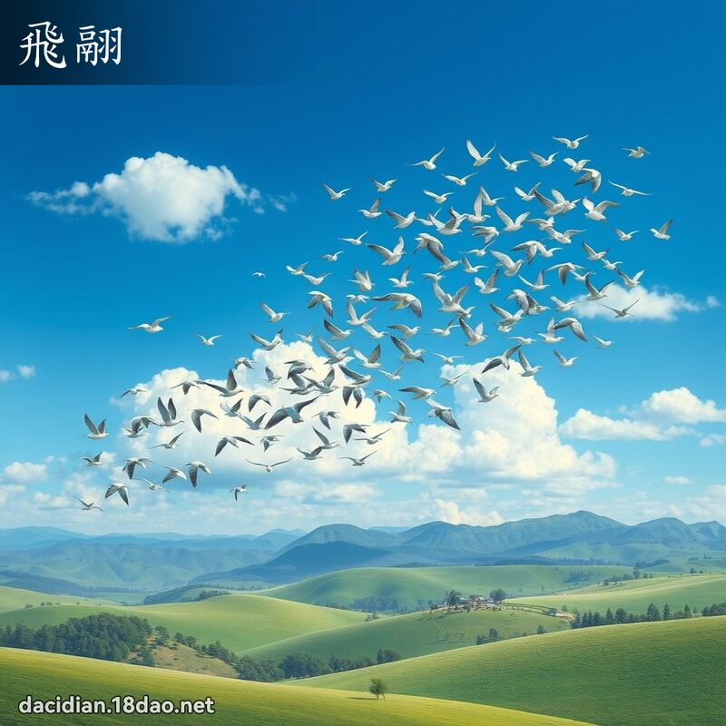 飛翮 - 國語大辭典配圖