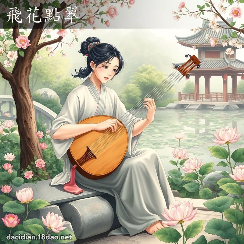 飛花點翠 - 國語大辭典配圖