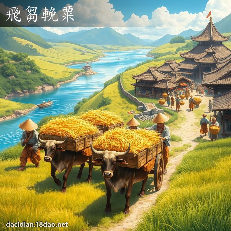 飛芻輓粟 - 國語大辭典配圖