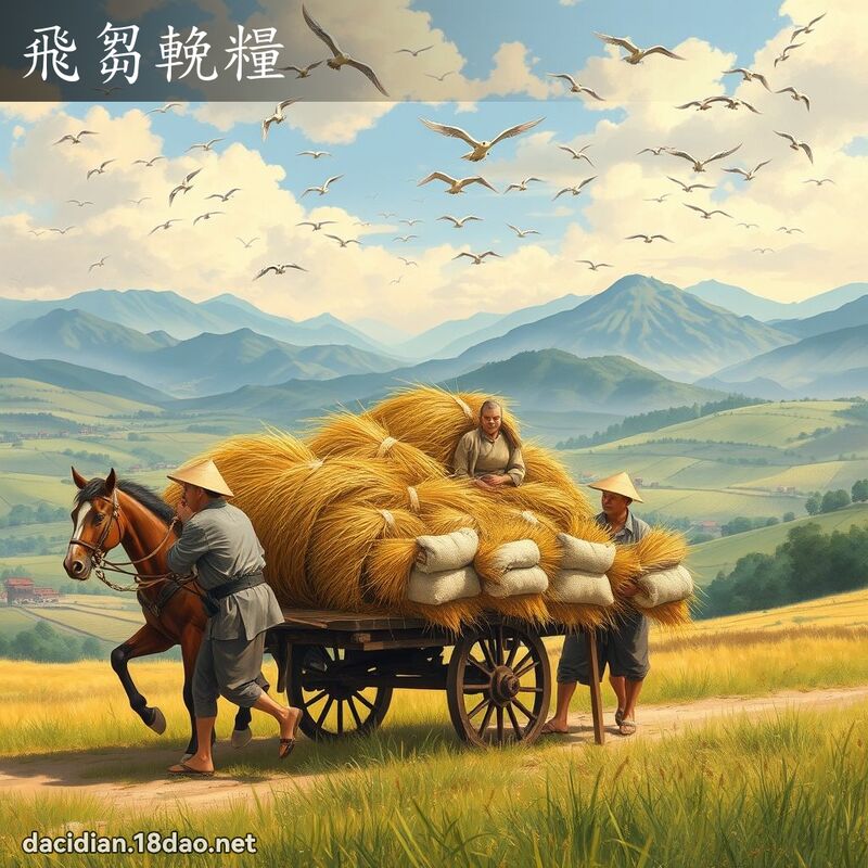 飛芻輓糧 - 國語大辭典配圖