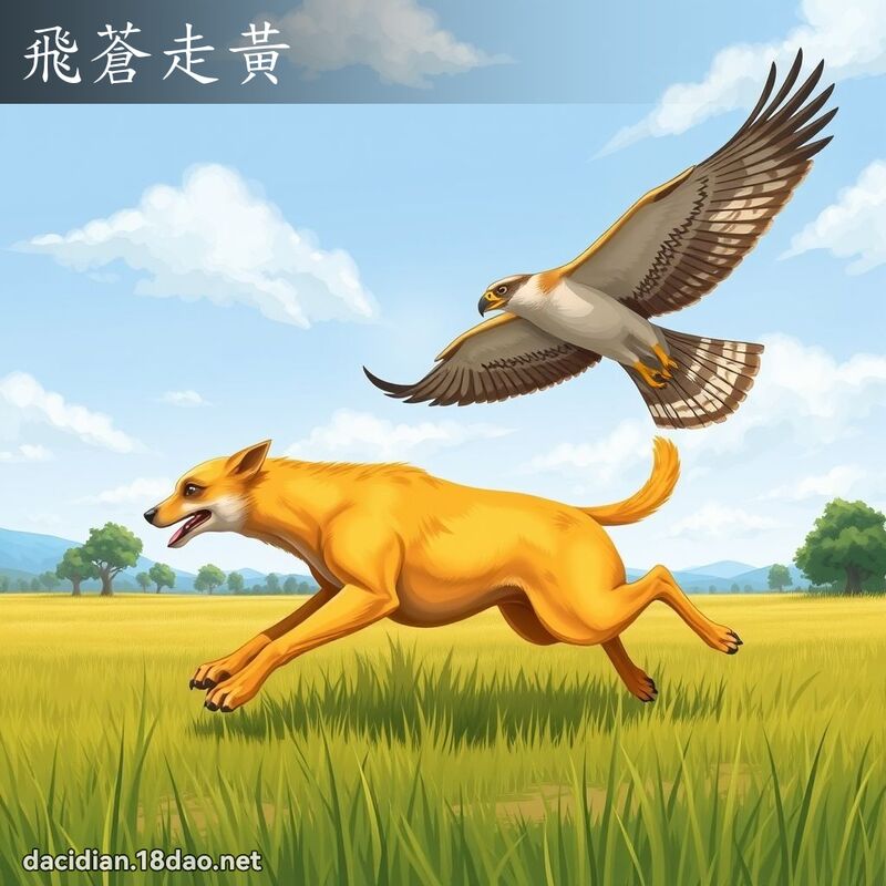 飛蒼走黃 - 國語大辭典配圖