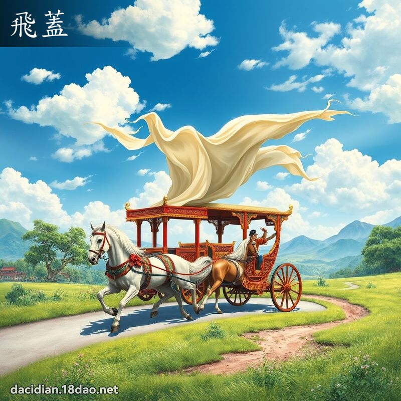 飛蓋 - 國語大辭典配圖