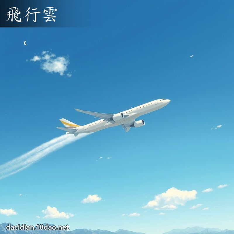 飛行雲 - 國語大辭典配圖