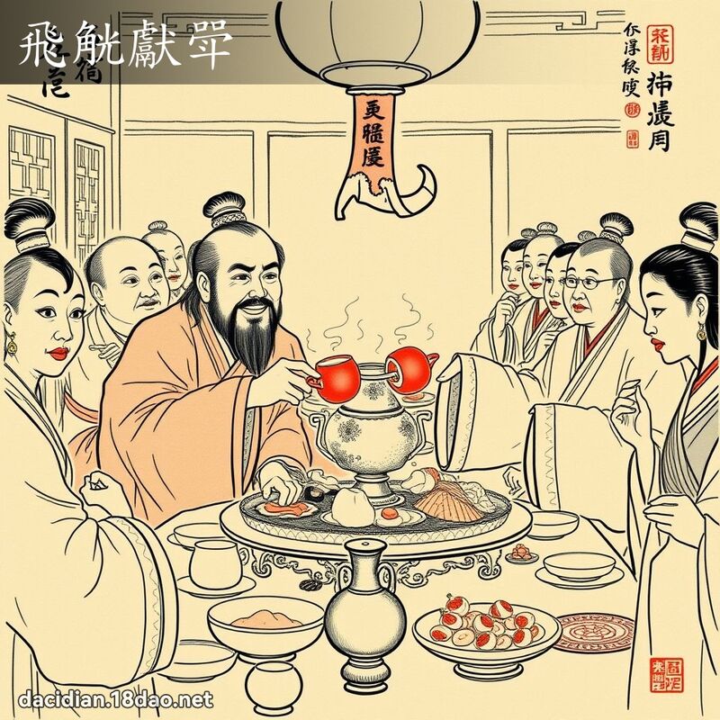 飞觥献斝 - 国语大辞典配图