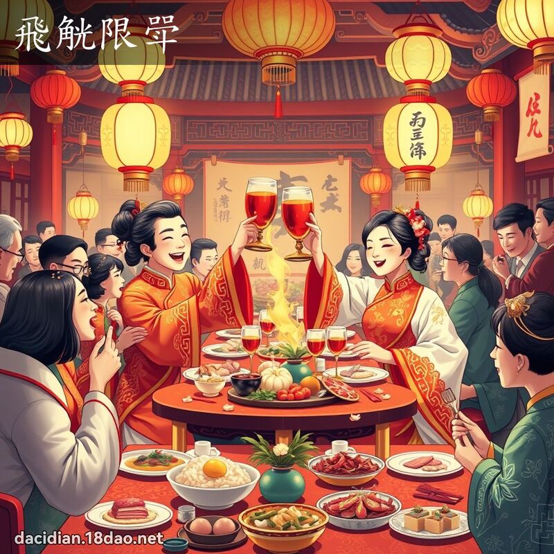 飛觥限斝 - 國語大辭典配圖
