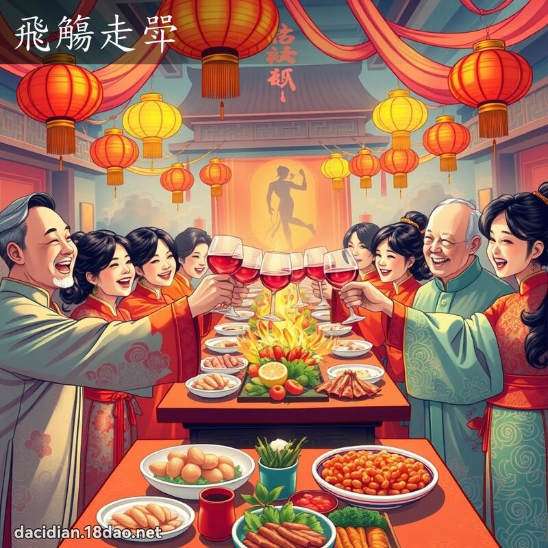 飛觴走斝 - 國語大辭典配圖