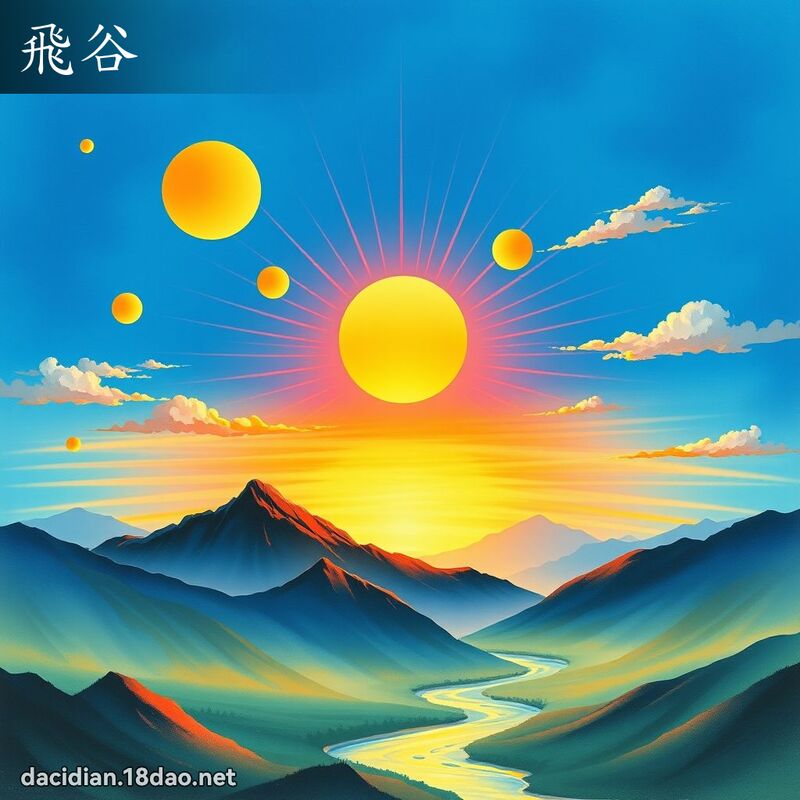飛谷 - 國語大辭典配圖