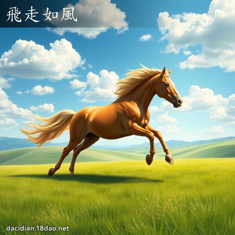 飛走如風 - 國語大辭典配圖