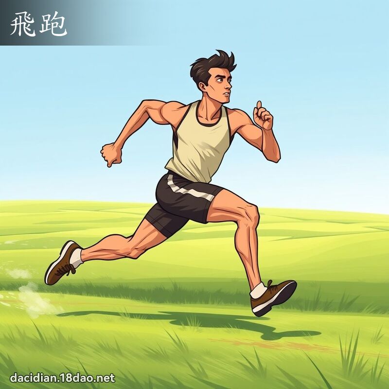 飞跑 - 国语大辞典配图