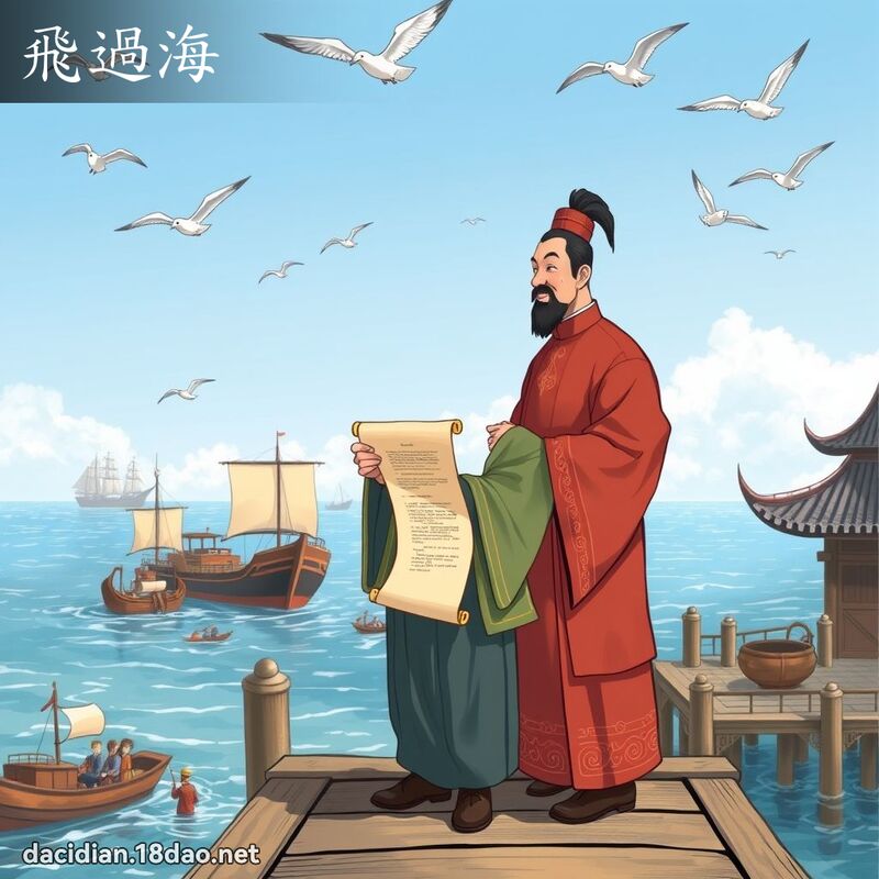 飛過海 - 國語大辭典配圖