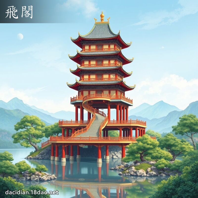飛閣 - 國語大辭典配圖