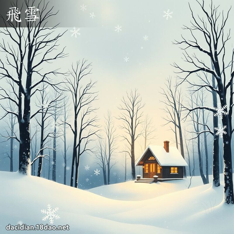 飛雪 - 國語大辭典配圖