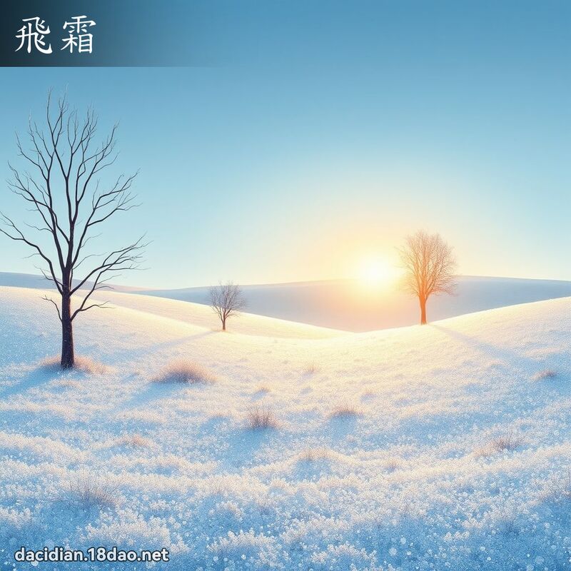 飛霜 - 國語大辭典配圖