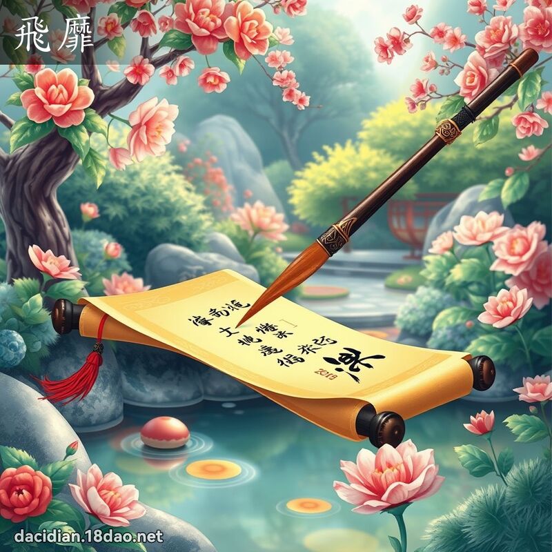 飛靡 - 國語大辭典配圖