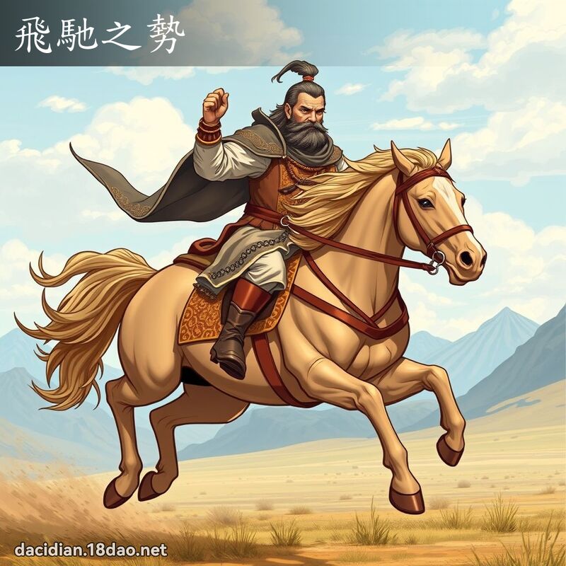 飞驰之势 - 国语大辞典配图
