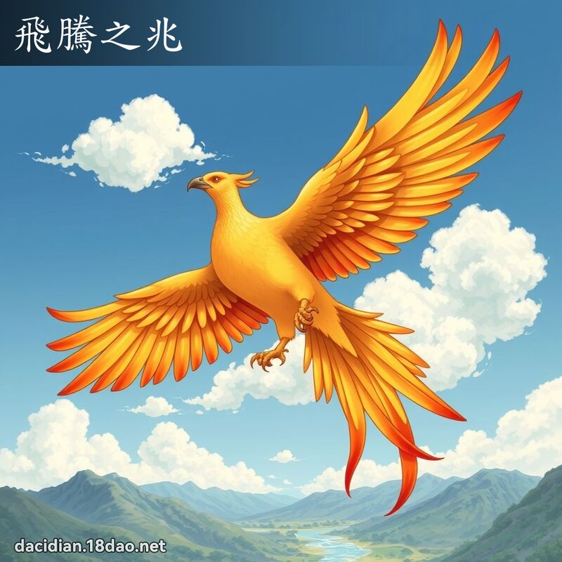 飞腾之兆 - 国语大辞典配图