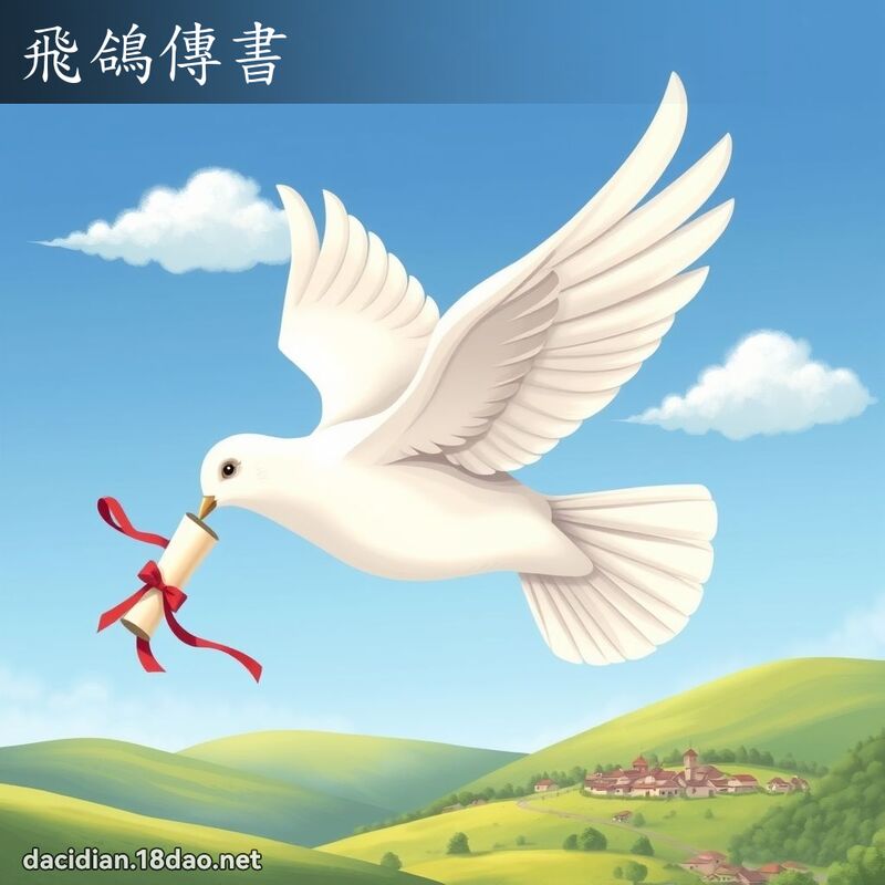 飞鸽传书 - 国语大辞典配图