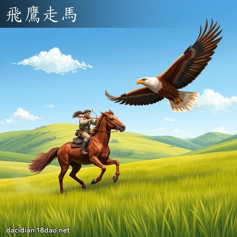 飞鹰走马 - 国语大辞典配图