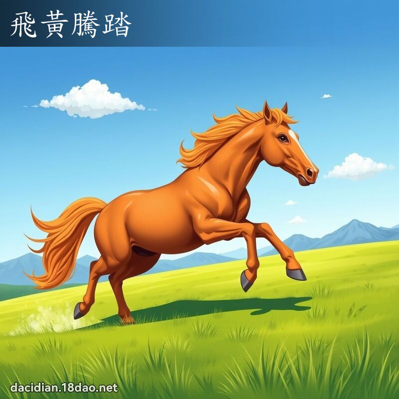 飛黃騰踏 - 國語大辭典配圖
