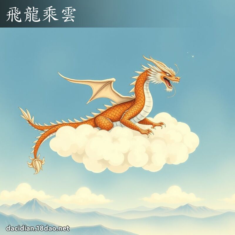 飛龍乘雲 - 國語大辭典配圖