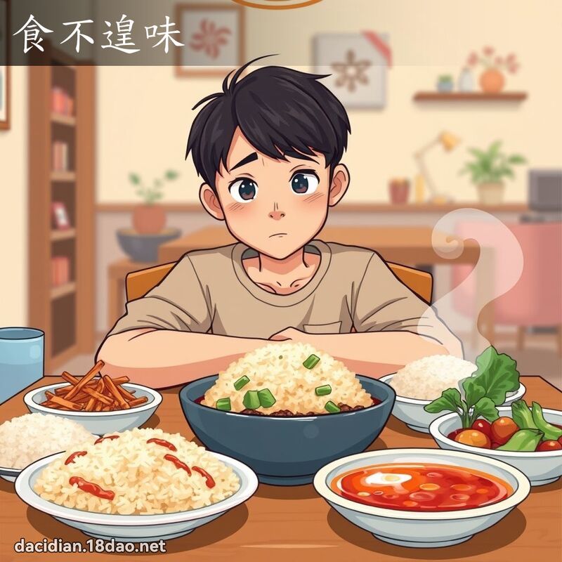 食不遑味 - 國語大辭典配圖