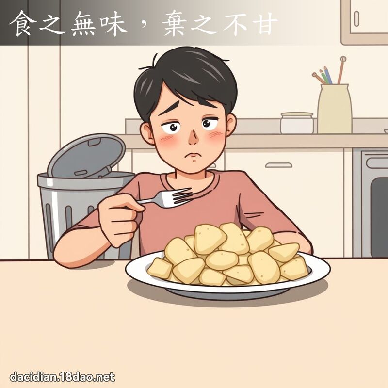 食之無味，棄之不甘 - 國語大辭典配圖