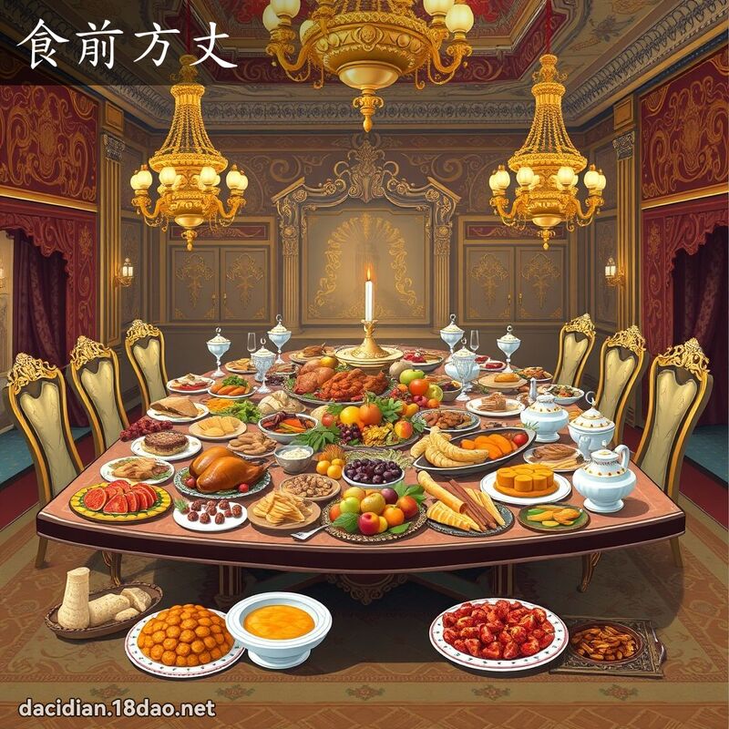 食前方丈 - 国语大辞典配图