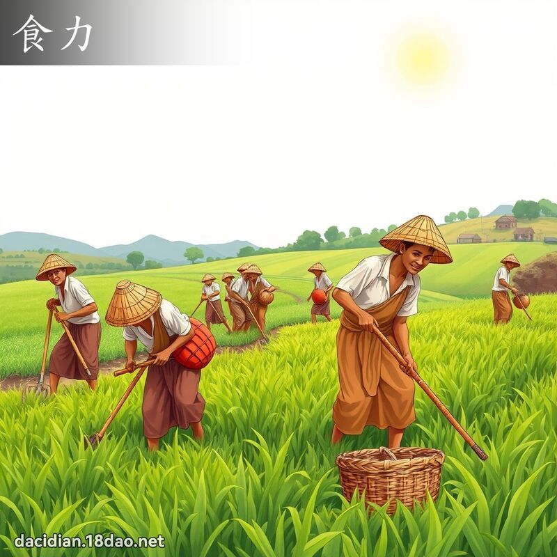 食力 - 国语大辞典配图