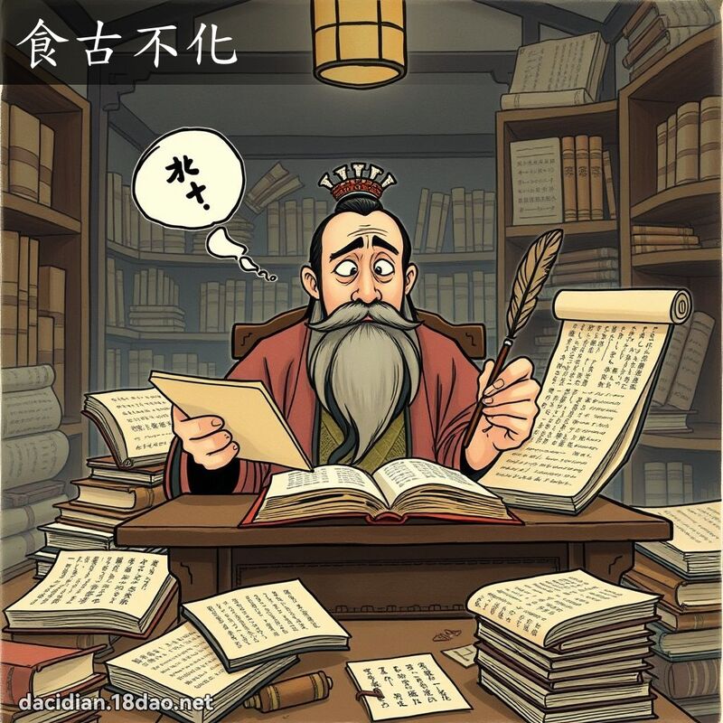 食古不化 - 國語大辭典配圖