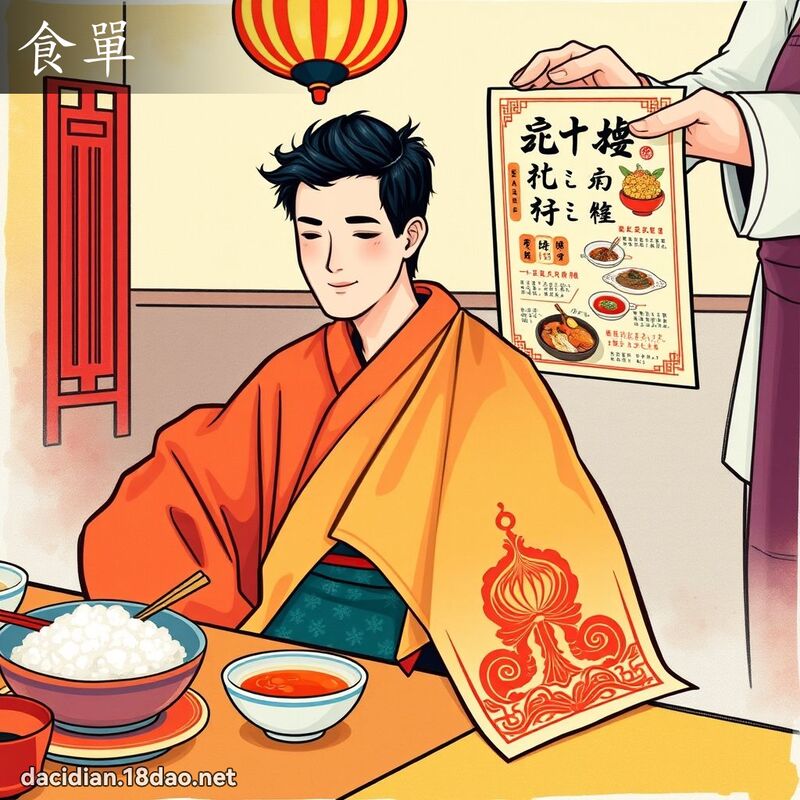 食单 - 国语大辞典配图