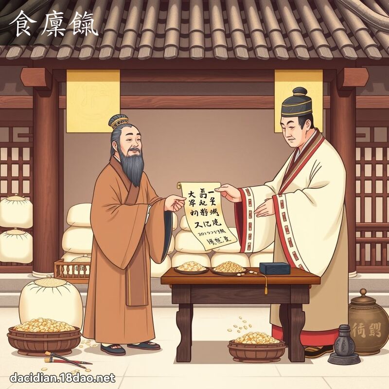 食廩餼 - 国语大辞典配图