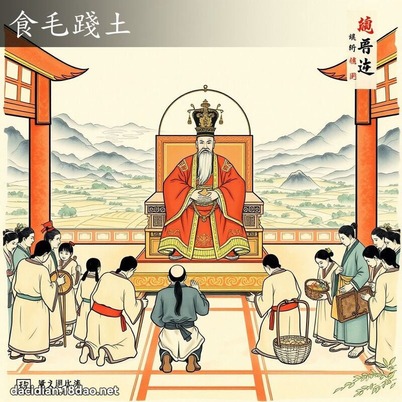 食毛踐土 - 國語大辭典配圖
