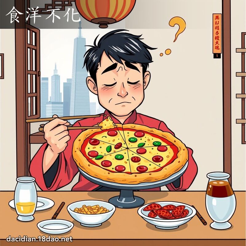 食洋不化 - 国语大辞典配图