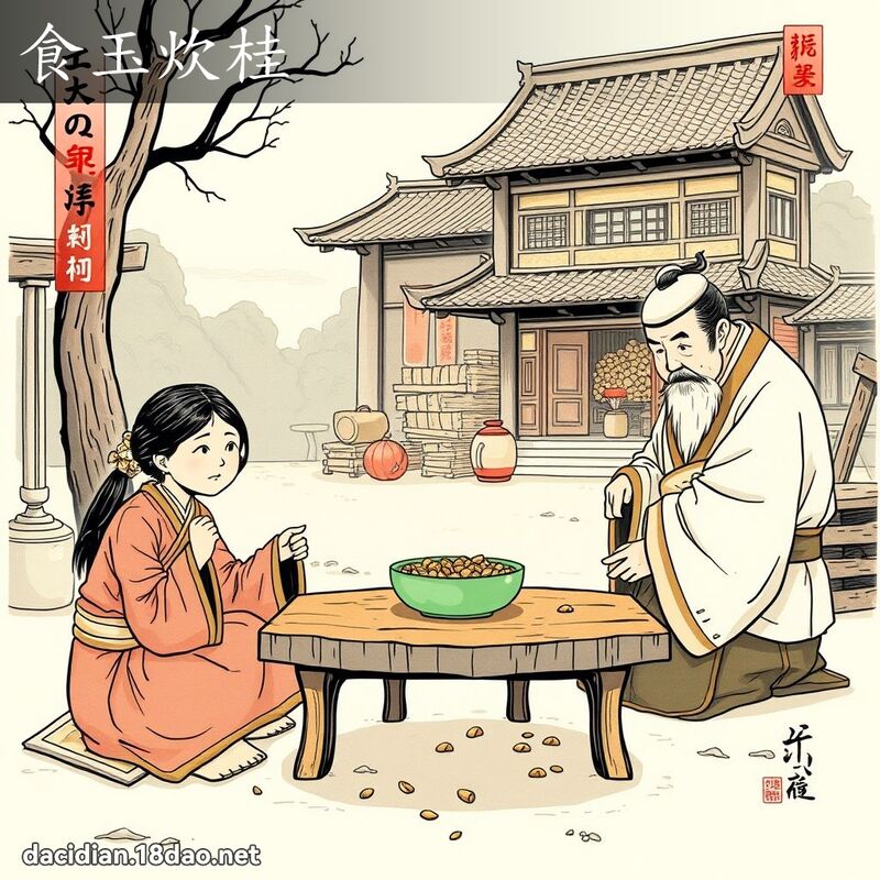 食玉炊桂 - 国语大辞典配图