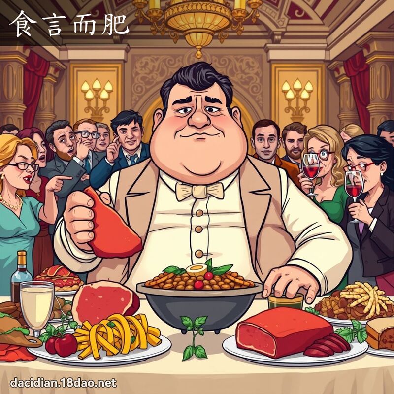 食言而肥 - 國語大辭典配圖
