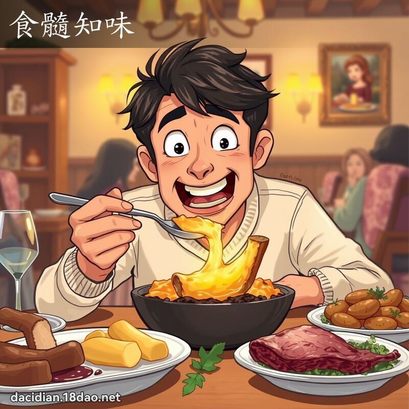 食髓知味 - 国语大辞典配图