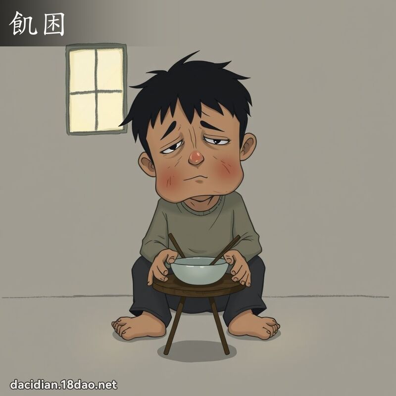 飢困 - 國語大辭典配圖