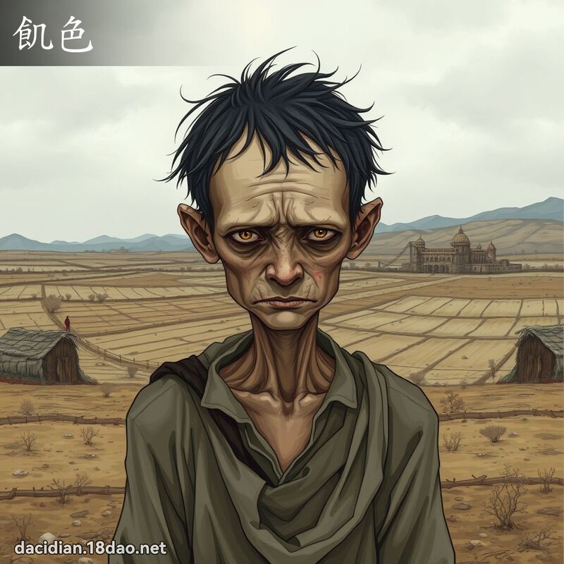 飢色 - 國語大辭典配圖