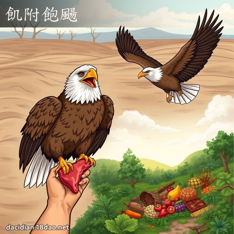 飢附飽颺 - 國語大辭典配圖