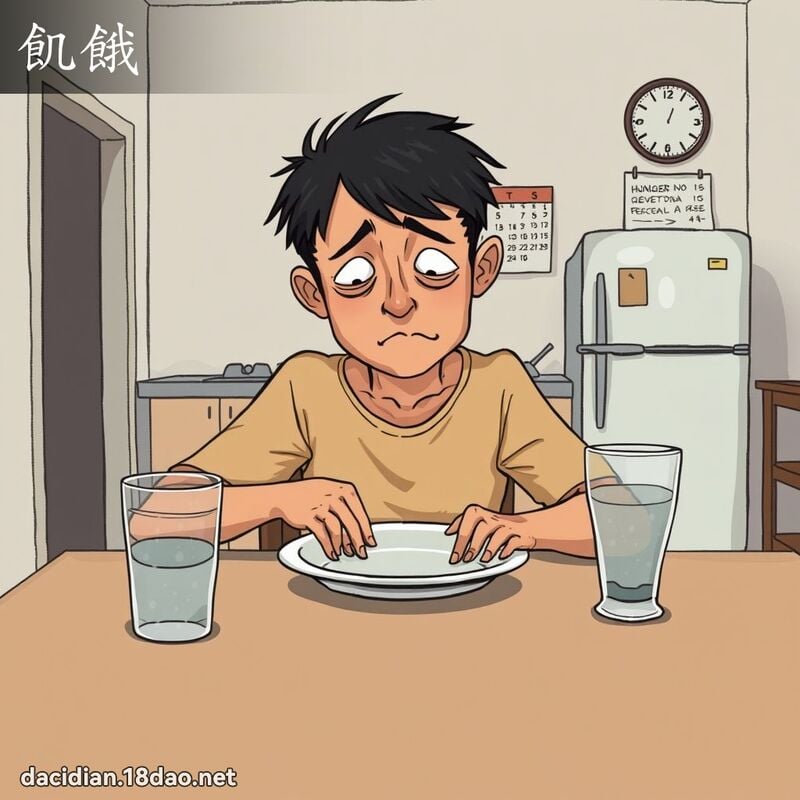 飢餓 - 國語大辭典配圖