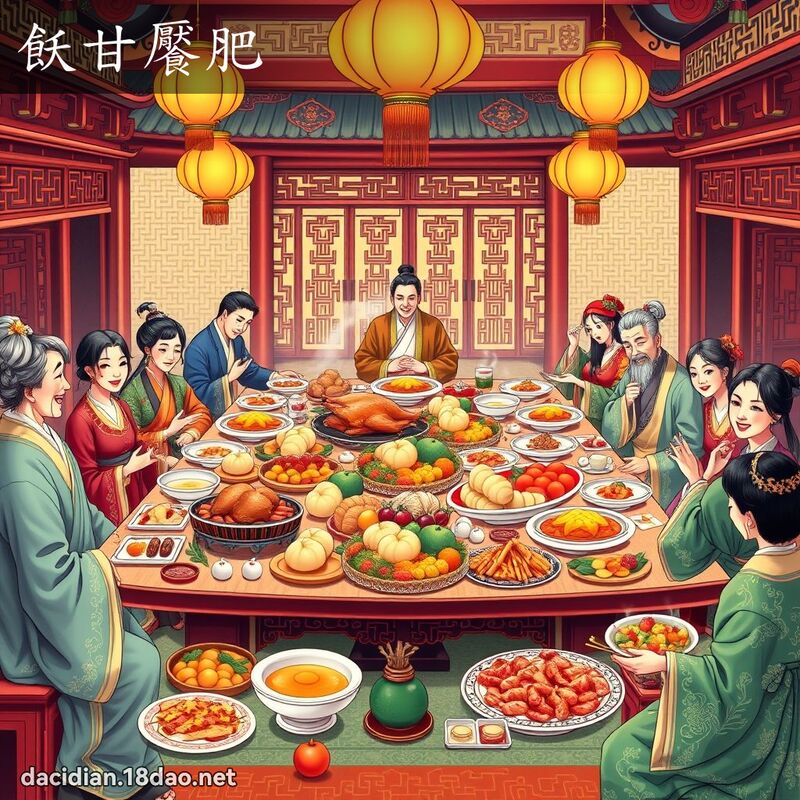 飫甘饜肥 - 国语大辞典配图