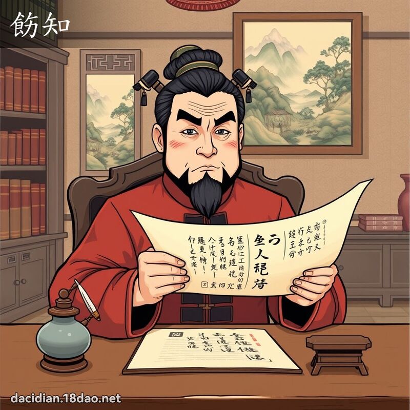 飭知 - 國語大辭典配圖