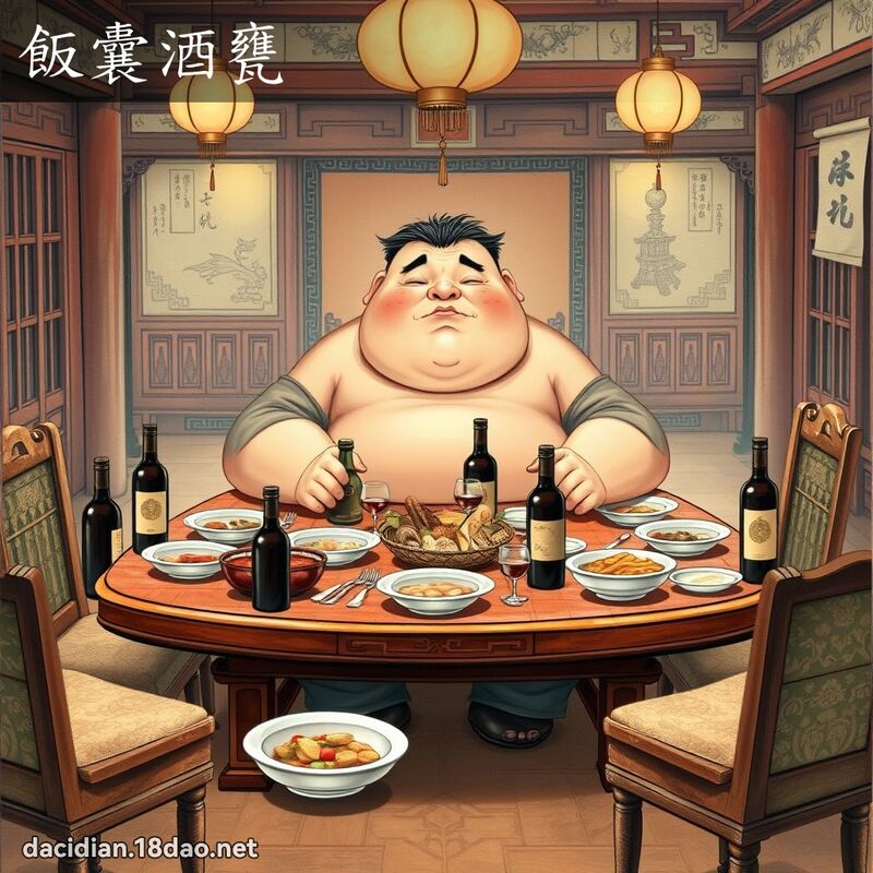 饭囊酒瓮 - 国语大辞典配图