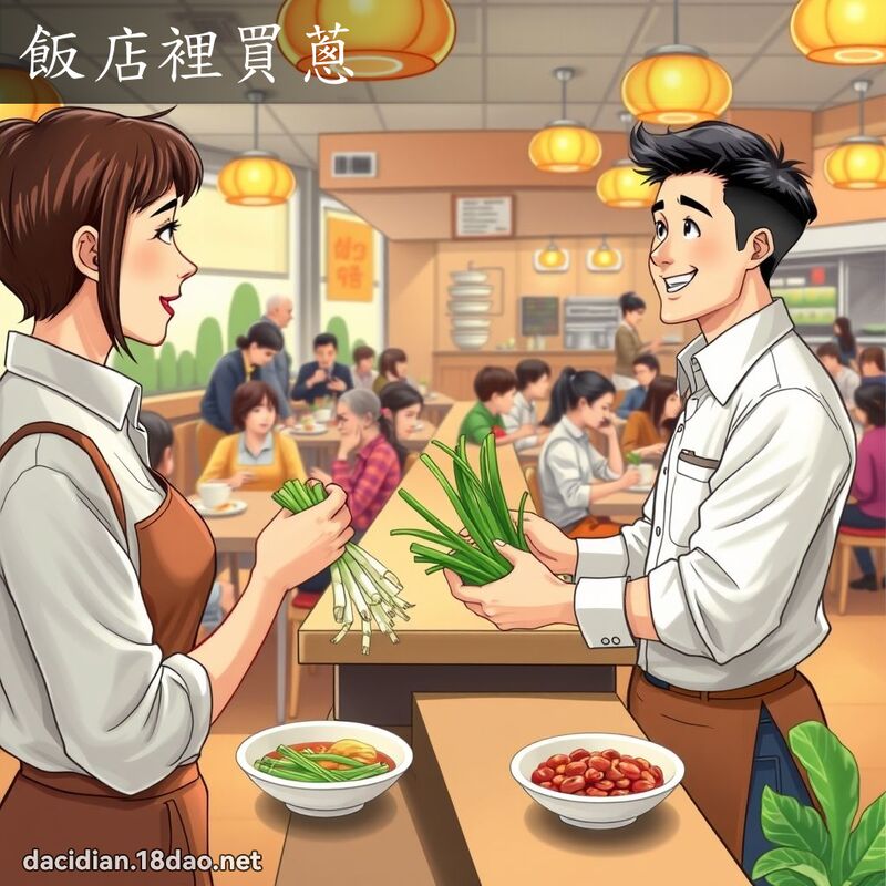 飯店裡買蔥 - 國語大辭典配圖