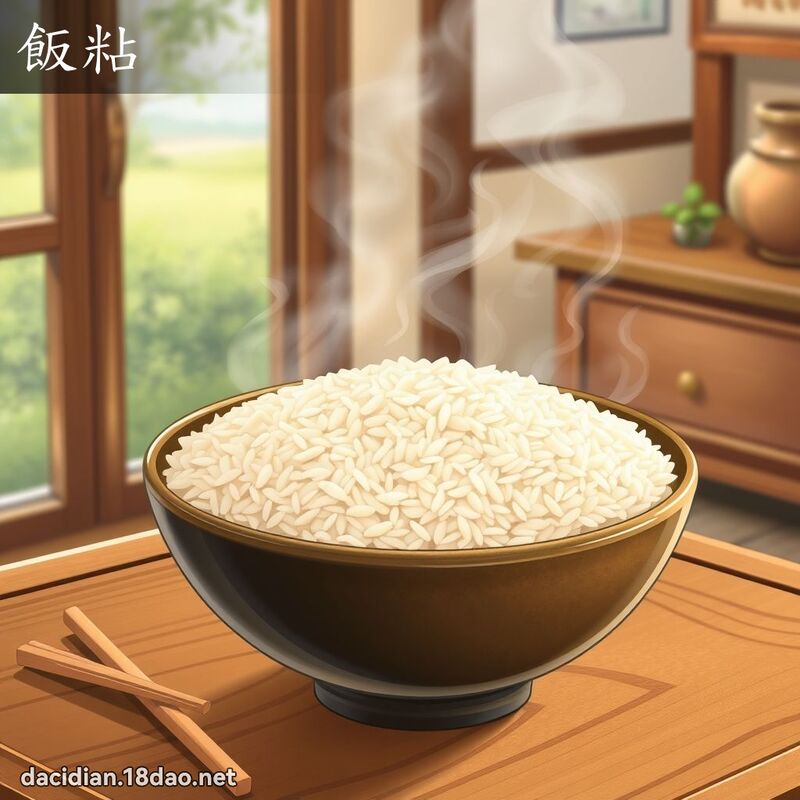 饭粘 - 国语大辞典配图