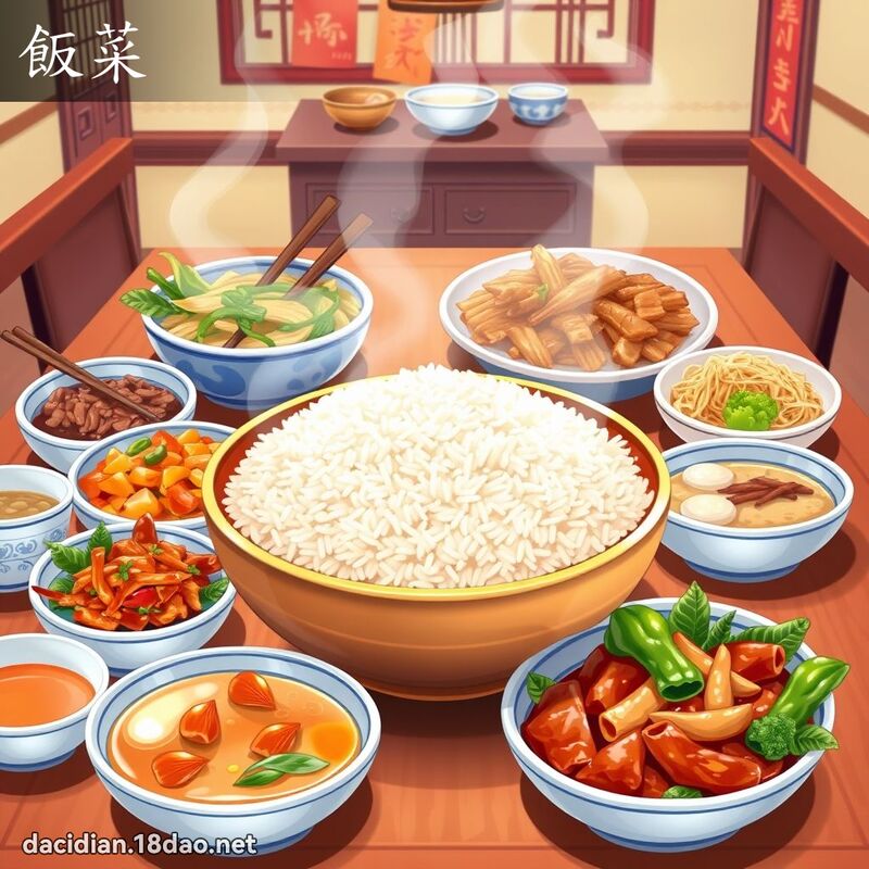 饭菜 - 国语大辞典配图