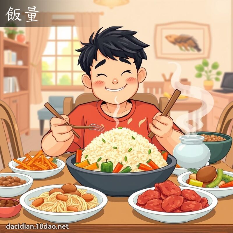 饭量 - 国语大辞典配图