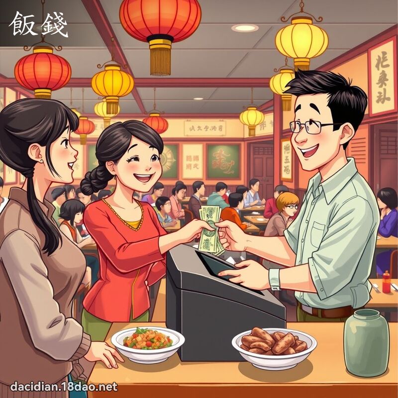 饭钱 - 国语大辞典配图