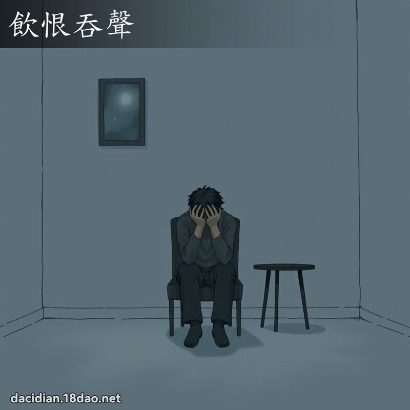 飲恨吞聲 - 國語大辭典配圖